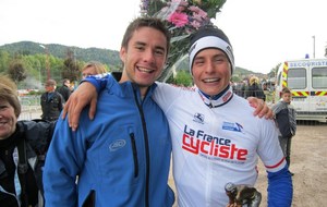 Clément Venturini et un supporter