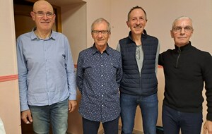 Nos valeureux champions: Didier, Jean Louis, Michel et Francis